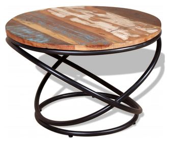 Stolić za kavu, 60 x 60 x 40 cm, reciklirano masivno drvo