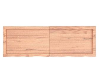 Police na zeď světle hnědé 120x40x6 cm, masivní ořech ošetřený