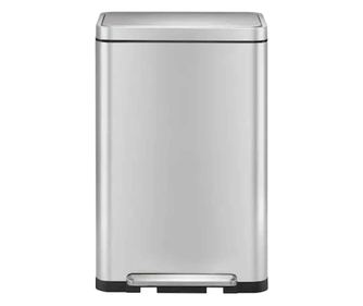 EKO X-Cube кош за отпадъци, дизайнерски модел, капак с демпферно затваряне, за селективно събиране, 20 + 20 литра, 43.3 x 33.4 x