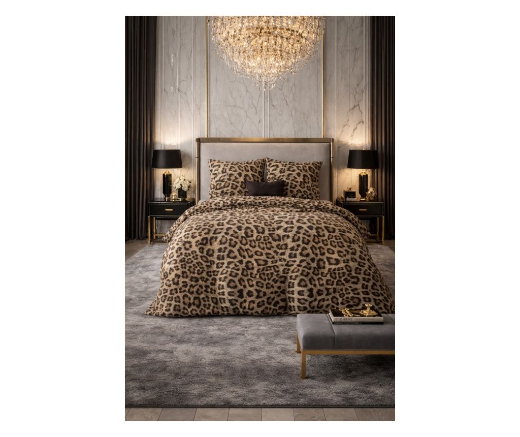 Λευκά είδη Sleeptime Classy Deep Panther Brown, μικροΐνες, 140x200/220 cm