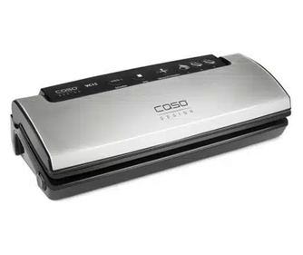 Caso Germany Vákuumcsomagoló gép, automata, kézzel állítható vákuum, ideális érzékeny élelmiszerekhez, egyszerű és intuitív keze