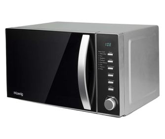 Микровълнова фурна H.Koenig, VIO2, Kапацитет 20L, 6 нива на мощност, 8 предварителни програми, 700W, Функция размразяване, 60 ми