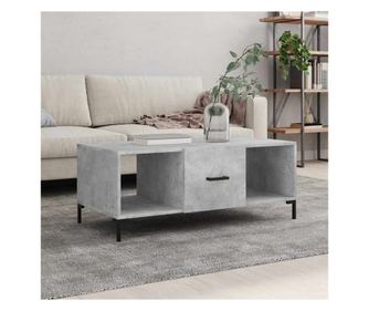 Măsuță de cafea, gri beton, 102x50x40 cm, lemn prelucrat