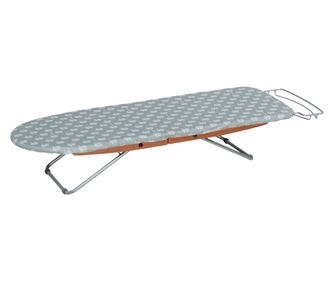 Foppapedretti STIROFAST összecsukható mini vasalódeszka, tömör bükkfa, hőálló pamut, 114x34 cm