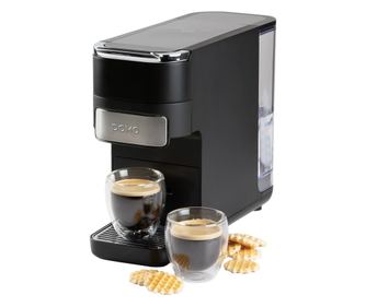 DOMO 4in1 automata eszpresszógép, 20 bar, 1.5 liter, Nespresso/Dolce Gusto/őrölt kávé/ESE pod kompatibilis, érintőpanel, kivehet