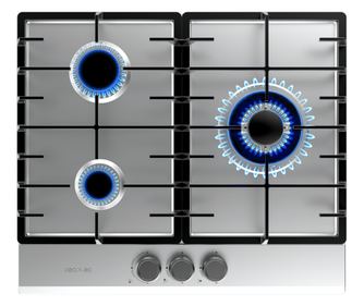 Cecotec Bolero Squad G beépíthető gázfőzőlap, 3 égős, inox, 58x50cm