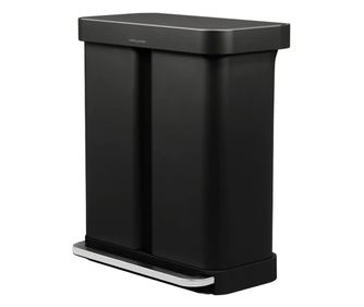 Step szemetes, Simplehuman, 24+34 liter, fekete