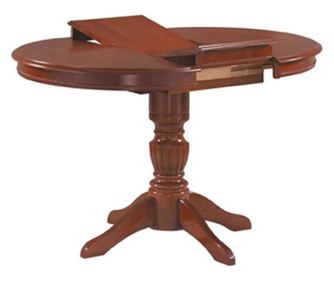 Masa extensibila din lemn Margo, nuc inchis, 90/125X90X75