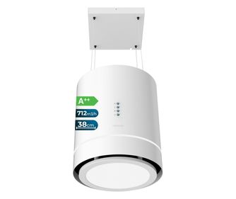 Cecotec Bolero Flux CRE 38 cm sziget páraelszívó, A++ energiaosztály, 712 m³/h, 3 teljesítményfokozat, légkeringtető funkció, 2