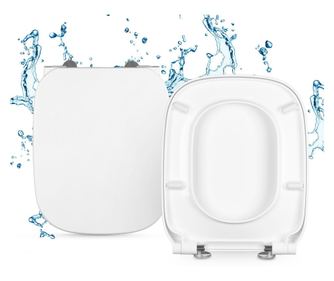 СЕДАЛКА ЗА ТОАЛЕТНА ЧИНИЯ ROCA A8019D2004, DUROPLAST, SOFT-CLOSE, АНТИБАКТЕРИАЛНА, БЪРЗО ОСВОБОЖДАВАНЕ, 43.7X35.8 СМ