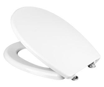 WC Седалка Koło Nova Top S153V530, Дуропласт, Soft-Close, Антибактериална, 45x36 см, Бяла