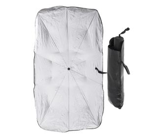 Автомобилен сенник тип чадър за предно стъкло размер 65 х 110 см черен цвят AVEX