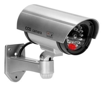 Lažna nadzorna kamera VIRONE CD-3/G, 2 x AA, LED dioda, siva