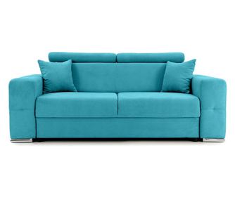 Canapea Fixă 2 locuri BELLAGIO, cu tetiere reglabile, 205x100x100 cm - Turcoaz-Enjoy
