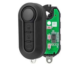 Programozható, teljes autókulcs 433MHz, 3 gomb, ID46 chip, kompatibilis a Fiat 500L, Ducato, Bravo, Iveco Daily, Peugeot Boxer m