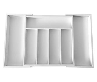 Pregrada za pribor za jelo od bijelog bambusa 52x31,5x5 Kinghoff KH1746