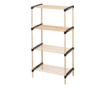 STORAGE SOLUTIONS 4-poziomowy regał – 49x28x92,5 cm, Praktyczny i Uniwersalny Design