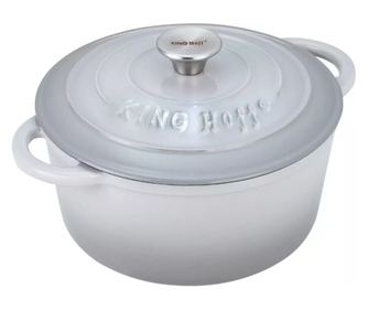 Litoželezni lonec s pokrovom Ø24 cm, 4 l, siv Kinghoff KH1521