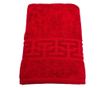 3 darabos Greek Border Jacquard Plüss Luxus fürdőlepedő szett - 100% pamut, 500g/nm, piros