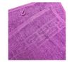 3 darabos fürdőlepedő szett Greek Border Jacquard Plush Luxury - 100% pamut, 500g/nm, lila