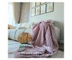 Patura Kotonia Home - Takaró kétszemélyes ágyra, 180x230 cm méretű, púderrózsaszín bojtosokkal