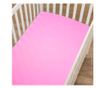 Kotonia Home Bebe gumis lepedő - ranforce, 100% pamut, matrac mérete 60x120+15 cm, rózsaszín