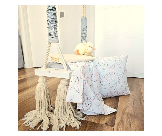 Kotonia Home Bebe 3 részes ágyneműszett – ranforce, 100% pamut, lepedő 120×150 cm, gumis lepedő 60×120+15 cm és párnahuzat 40×40