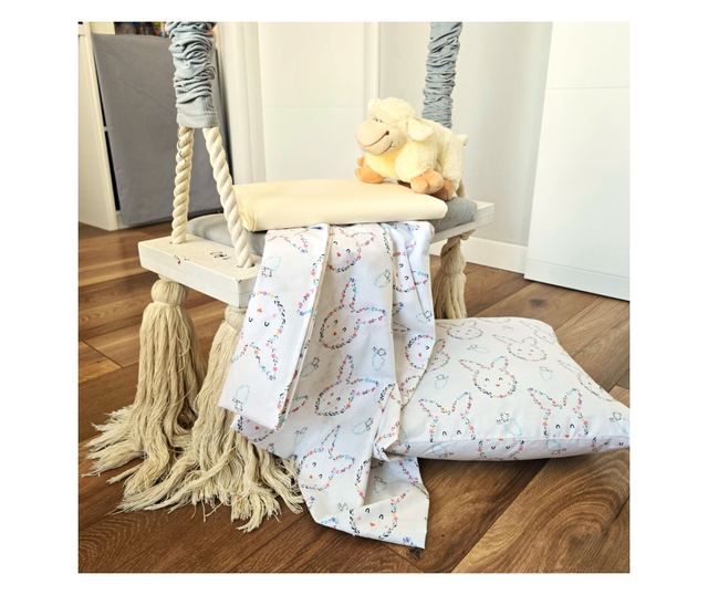 Kotonia Home Bebe 3 részes ágyneműszett – ranforce, 100% pamut, lepedő 120×150 cm, gumis lepedő 60×120+15 cm és párnahuzat 40×40