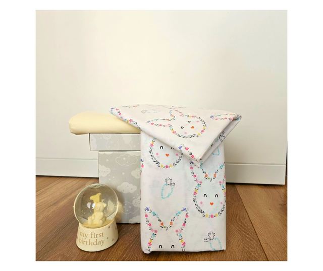 Kotonia Home Bebe 3 részes ágyneműszett – ranforce, 100% pamut, lepedő 120×150 cm, gumis lepedő 60×120+15 cm és párnahuzat 40×40