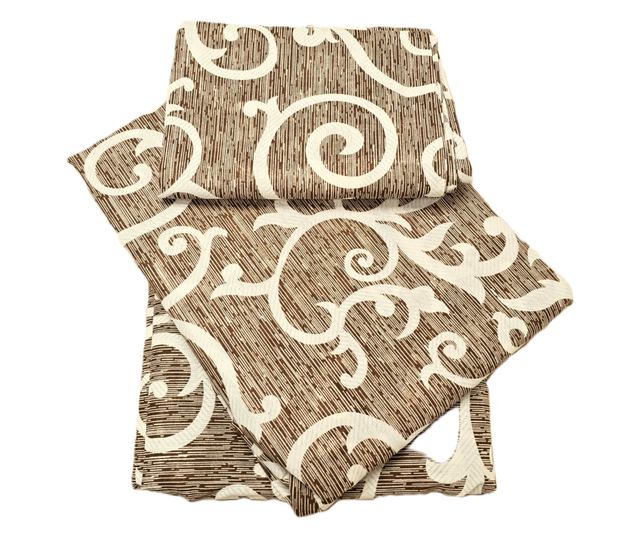 4 részes ágynemű, 2 személyes, klasszikus sima szövésű, 100% pamut, virágmintás - 07