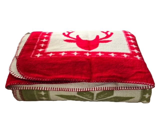 Patura Vicuna - Karácsonyi dekoráció, kétoldalas, 180x220 cm méretű, sokszínű