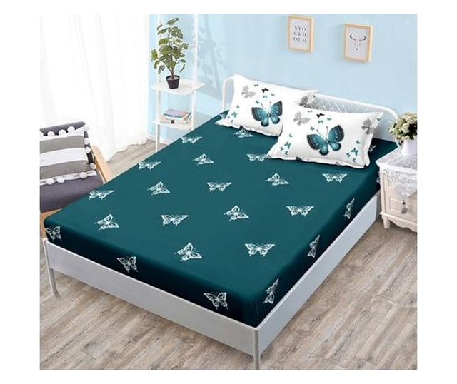 6 részes, vastag finom flanel ágyneműhuzat gumival, XXL - Virágmintás, YoYo, 29