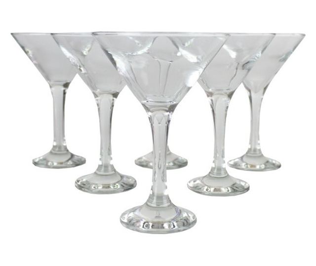 Martini misket pohár szett, 6 db, AZHOME