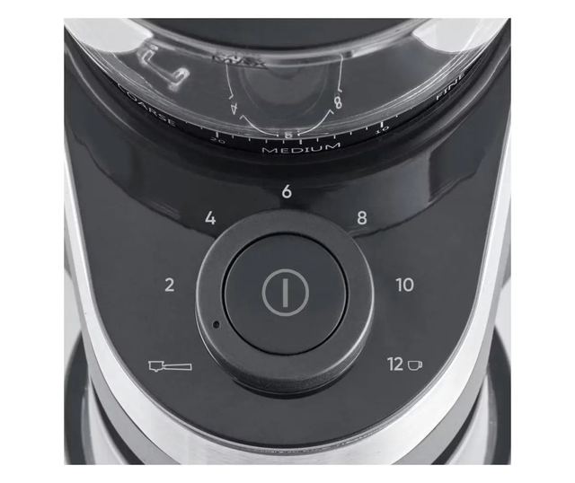 Severin elektromos kávédaráló, 240 g (20-24 csésze), ideális szemes kávéhoz, 30 őrlési fokozat, állítható őrlési mennyiség 2-12