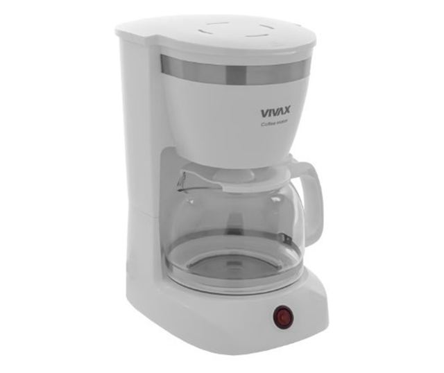 Vivax CM-08127W Kávéfőző, 800W, 1.2 L, Cseppzár, Melegen tartás, Kivehető szűrő, Fehér