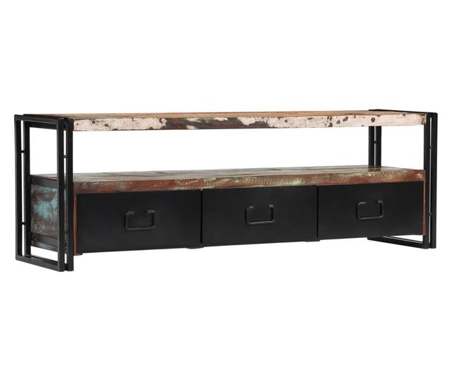 TV komoda, 120 x 30 x 40 cm, reciklirano masivno drvo