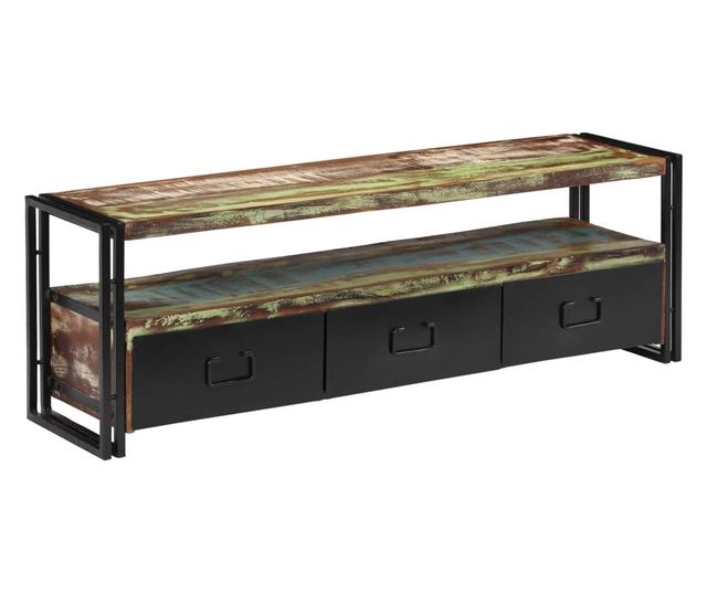 TV komoda, 120 x 30 x 40 cm, reciklirano masivno drvo