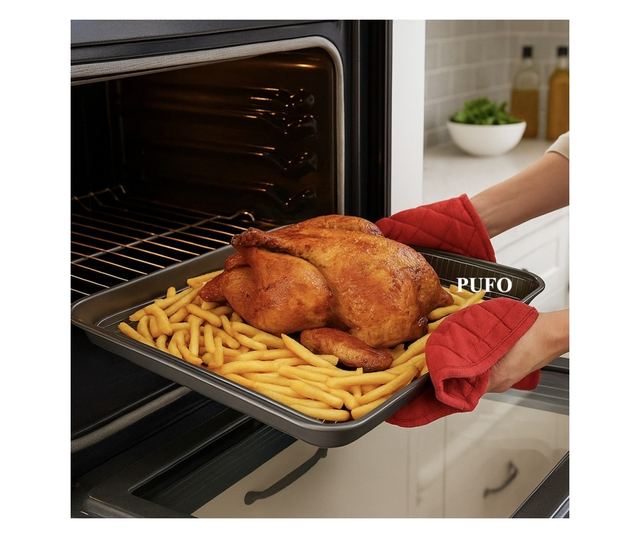 Pufo Sütőforma Levehető Rácsal - 45cm