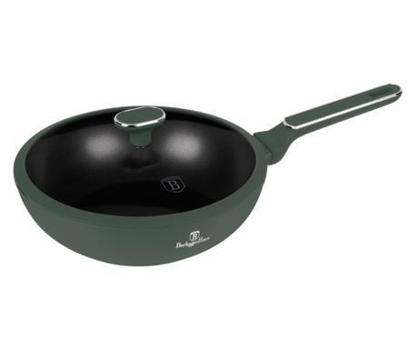 Wok tava s neprianjajućim slojem od titana 28 cm Zelena mat kolekcija Berlinger Haus BH 8159