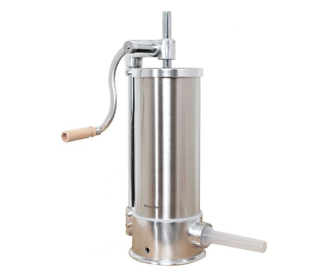 Klausberg KB 7927 kolbásztöltő gép, 5 kg, kézi, 14-35 mm, 6 tölcsér, rozsdamentes acél