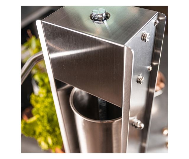 Klausberg KB 7930 Kolbásztöltő, 5kg, Manuális, 4 Rozsdamentes Acél Tölcsér, Légtelenítő Szelep, Kivehető Henger