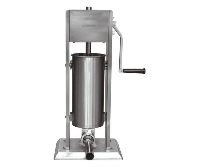 Klausberg KB 7930 Kolbásztöltő, 5kg, Manuális, 4 Rozsdamentes Acél Tölcsér, Légtelenítő Szelep, Kivehető Henger