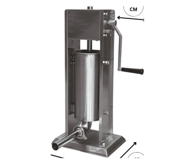 Klausberg KB 7930 Kolbásztöltő, 5kg, Manuális, 4 Rozsdamentes Acél Tölcsér, Légtelenítő Szelep, Kivehető Henger