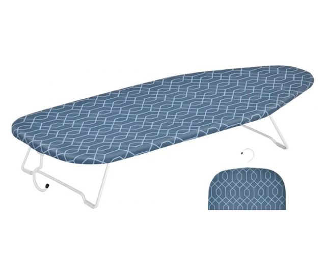 Kinghoff KH 1936 vasalódeszka, 76x30,5 cm, összecsukható, akasztó, kék