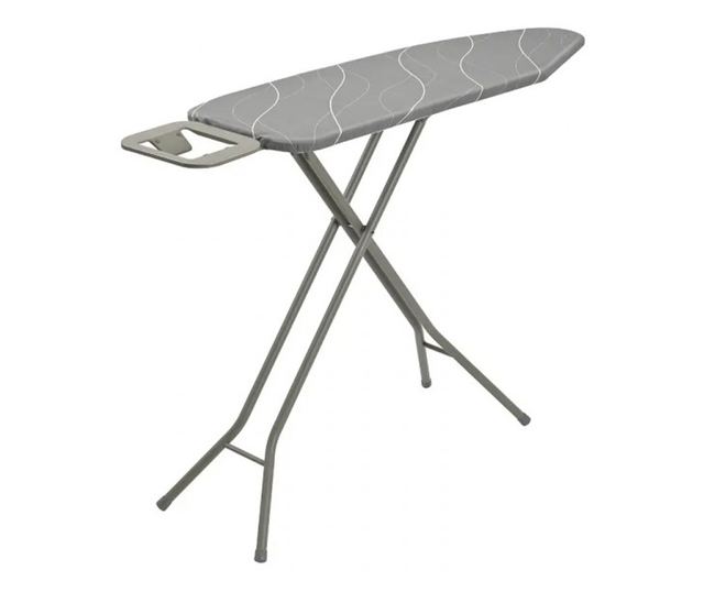 Kinghoff KH 1939 vasalódeszka, 114x35,5 cm, 7 beállítási pozíció, vasalóállvány, szürke