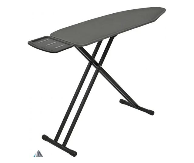 Kinghoff KH 1940 vasalódeszka, 122x38 cm, 7 állítható pozíció, gőzállomás állvány, sötétszürke