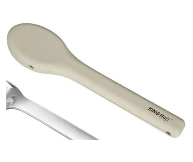 Kinghoff KH 1954 3 darabos evőeszközkészlet, Szilikon tárolótok, Rozsdamentes acél, Ezüst