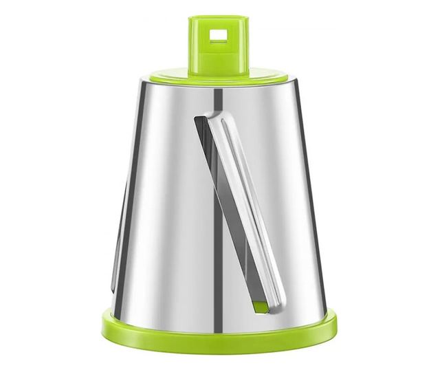 Kinghoff KH 1960 kézi reszelő 3 cserélhető tartozékkal, rozsdamentes acél, fehér/zöld