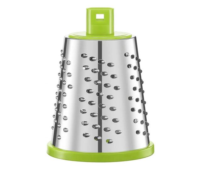 Kinghoff KH 1960 kézi reszelő 3 cserélhető tartozékkal, rozsdamentes acél, fehér/zöld