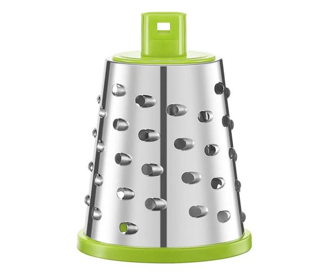 Kinghoff KH 1960 kézi reszelő 3 cserélhető tartozékkal, rozsdamentes acél, fehér/zöld